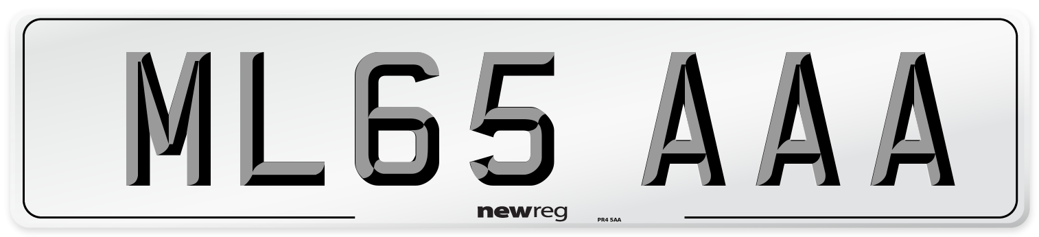 ML65 AAA Number Plate from New Reg